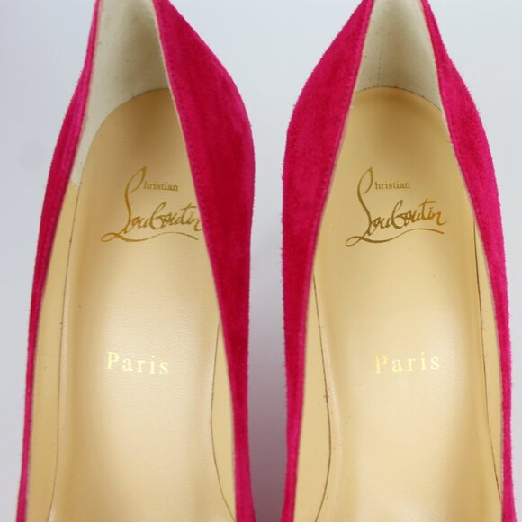 NEW Christian Louboutin Kate Suede Heeled Pump - Picture 11 of 14
